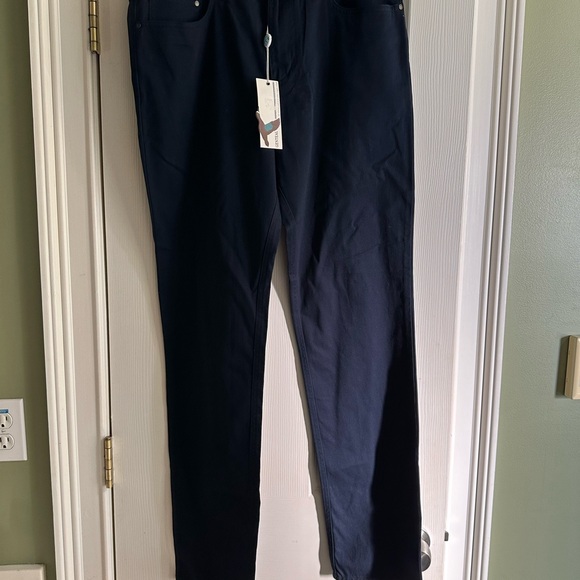 GENTEAL Men's Pants Flex Canvas 5 Pocket Stretch Color Navy 32X32 SKU 1202 - Picture 6 of 7